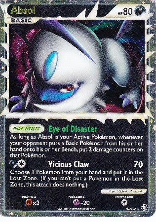 Pokemon Card HS Triumphant Absol (Prime) Ultra Rare 91/102