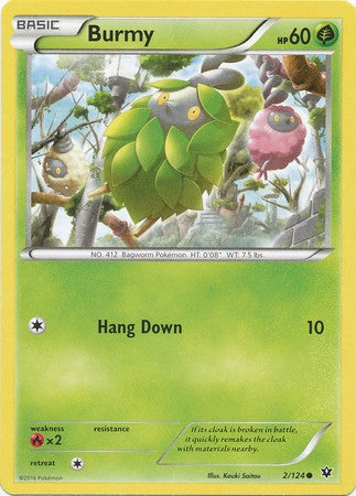 Burmy 2/124 Common - Pokemon XY Fates Collide Card