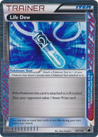 Life Dew 107/116 - Pokemon Plasma Freeze Holo Rare Card