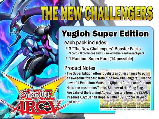 YuGiOh The New Challengers Super Edition Booster