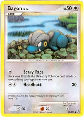 Pokemon Diamond and Pearl Stormfront Card - Bagon (C)