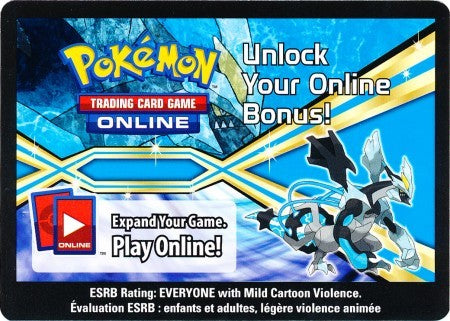Black Kyurem EX Tin Unused Code Card