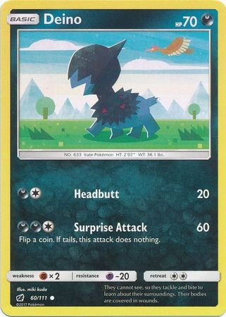Deino 60/111 Common - Pokemon Crimson Invasion Card