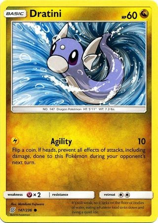 Dratini - 147/236 - Common Sun & Moon: Unified Minds
