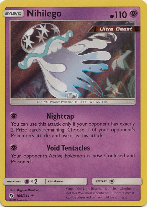 Nihilego - 106/214 Pokemon » SM Lost Thunder HR
