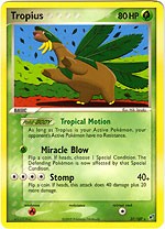 Pokemon EX Deoxys Rare Card - Tropius 27/107