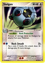 Pokemon EX Deoxys Uncommon Card - Shelgon 45/107