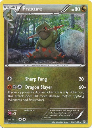 Fraxure 110/162 Uncommon - Pokemon XY Break Through Card