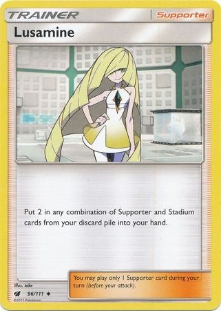 Lusamine 96/111 Uncommon - Pokemon Crimson Invasion Card