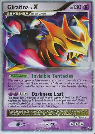 Pokemon Diamond & Pearl Ultra Rare Promo Card - Giratina LV.X DP38