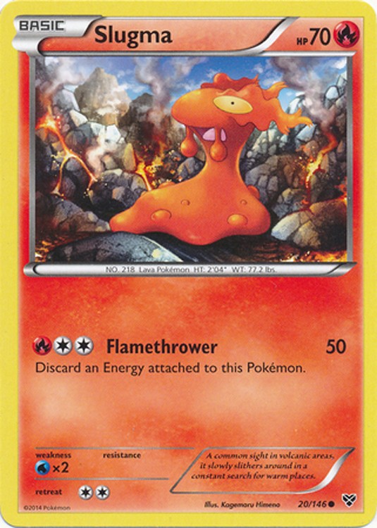 Slugma 20/146 - Pokemon XY Common Card