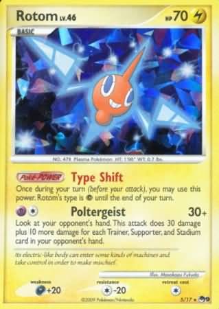 Pokemon Rotom 5/17 Reverse Holo Promo Single Card