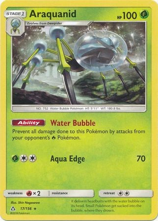 Araquanid 17/156 Rare - Pokemon Ultra Prism