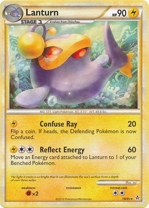 Pokemon Card HS Unleashed Single Card Rare Lanturn 18/95