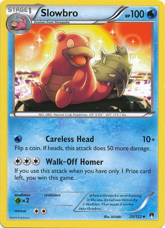 Slowbro 20/122 Uncommon - Pokemon XY Breakpoint Card