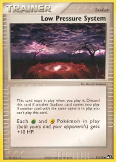 Pokemon POP Series 3 Promo Card Low Pressure System 11/17 Uncommon