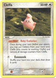 Pokemon EX Unseen Forces Rare Card - Cleffa 21/115