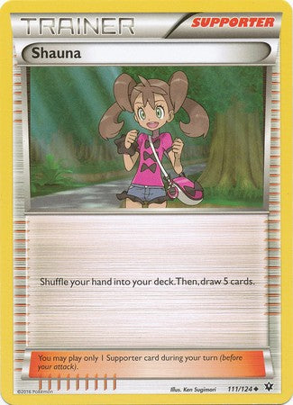 Shauna 111/124 Uncommon - Pokemon XY Fates Collide Card