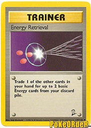 Pokemon Base Set 2 Uncommon Card - Trainer Energy Retrieval 110/130