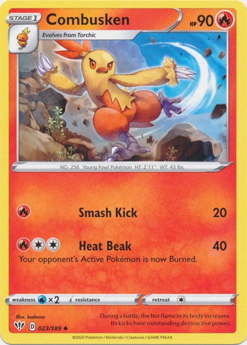 Combusken - 023/189 Uncommon Darkness Ablaze