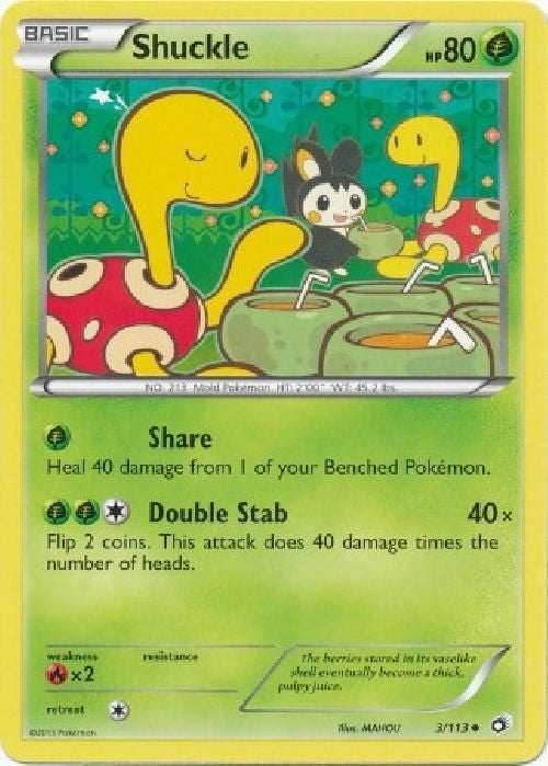 Shuckle 3/113 - Pokemon Legendary Treasures Uncommon Card