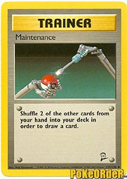 Pokemon Base Set 2 Uncommon Card - Trainer Maintenance 112/130