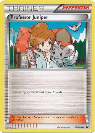 Pokemon Dark Explorers Uncommon Card - Professor Juniper 98/108