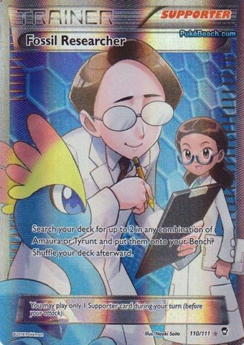 Fossil Researcher 110/111 - Pokemon XY Furious Fists Full Art Card