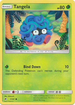 Tangela 7/147 Common - Pokemon Sun & Moon Burning Shadows Card