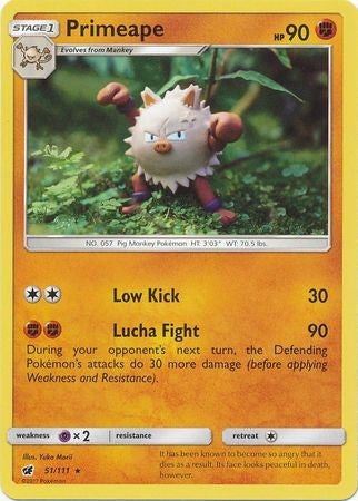 Primeape 51/111 Rare - Pokemon Crimson Invasion Card