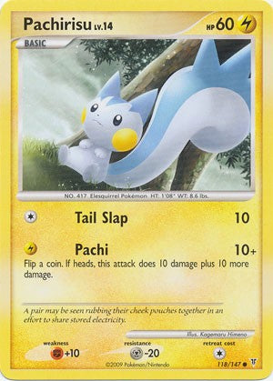Pokemon Supreme Victors Common Card - Pachirisu 118/147