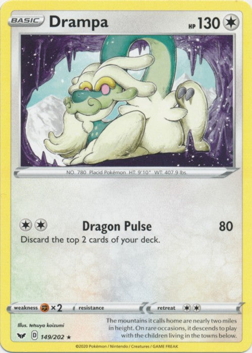 Drampa - 149/202 Pokemon » Sword and Shield Rare