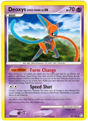 Pokemon Legends Awakened Rare Card - Deoxys Speed Forme 26/146