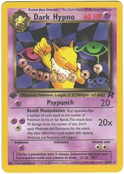 Pokemon Team Rocket Rare Card - Dark Hypno 26/82