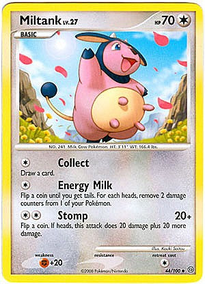Pokemon Diamond and Pearl Stormfront Card - Miltank (U)