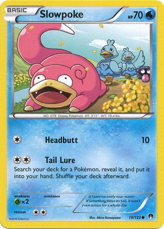 Slowpoke 19/122 Common - Pokemon XY Breakpoint Card