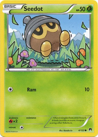 Seedot 4/122 Common - Pokemon XY Breakpoint Card