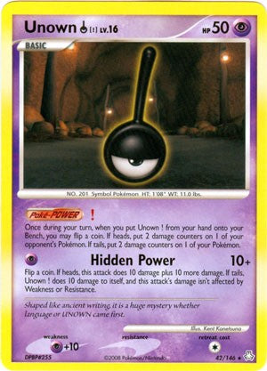 Pokemon Legends Awakened Rare Card - Unown ! 42/146