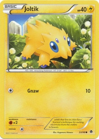 Pokemon Emerging Powers Common Card - Joltik 33/98
