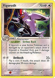 Pokemon EX Power Keepers Uncommon Card - Vigoroth 41/108