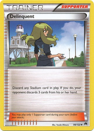 Delinquent 98/122 Uncommon - Pokemon XY Breakpoint Card