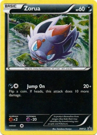 Zorua BW12 - Pokemon Black & White Holo Rare Promo Card
