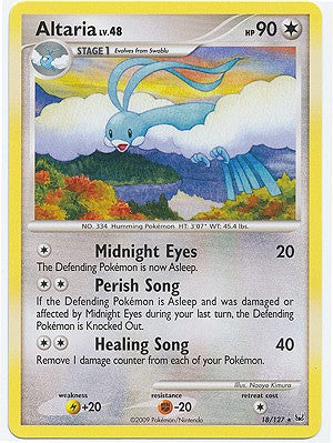 Pokemon Platinum Edition Rare Card - Altaria 18/127