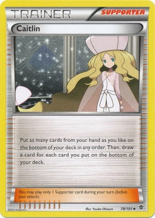 Caitlin 78/101 - Pokemon Plasma Blast Uncommon Trainer Card