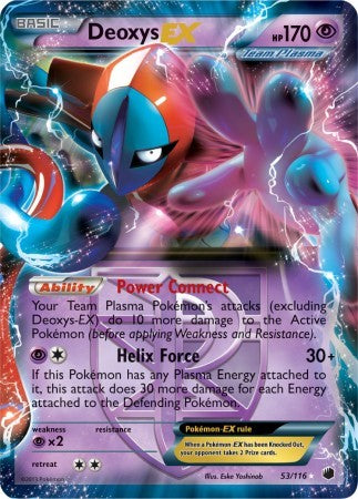 Deoxys EX 53/116 - Pokemon Plasma Freeze Ultra Rare Card