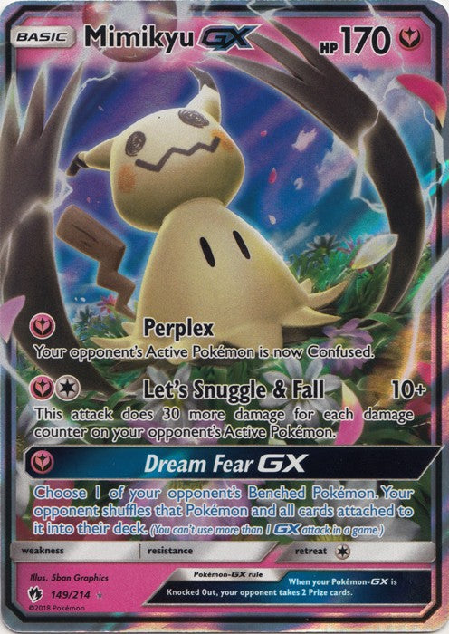 Mimikyu GX - 149/214 - Sun & Moon: Lost Thunder Ultra Rare