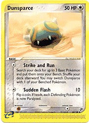 Pokemon Sandstorm Common Card - Dunsparce 60/100