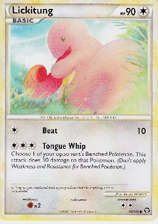 Pokemon Card HS Triumphant Lickitung Common 66/102
