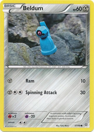 Beldum 47/98 COMMON - Pokemon XY Ancient Origins Card