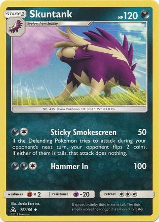 Skuntank 76/156 Uncommon - Pokemon Ultra Prism